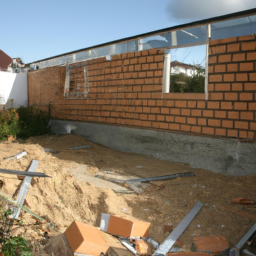 Agrandissement terrasse pour espace de jeu pour enfants Quimperle